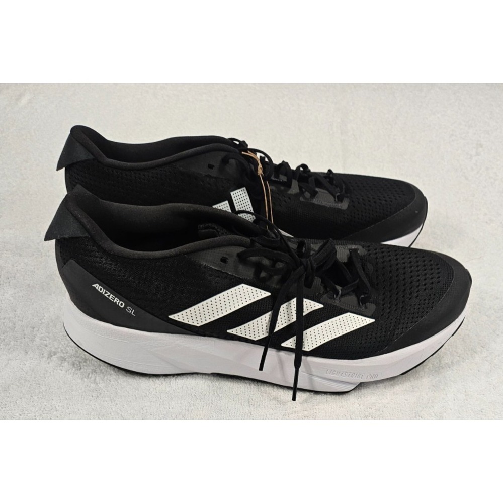 NWT Adidas Adizero SL Running Shoes Black White Men's US 11.5 Sneakers HQ1349